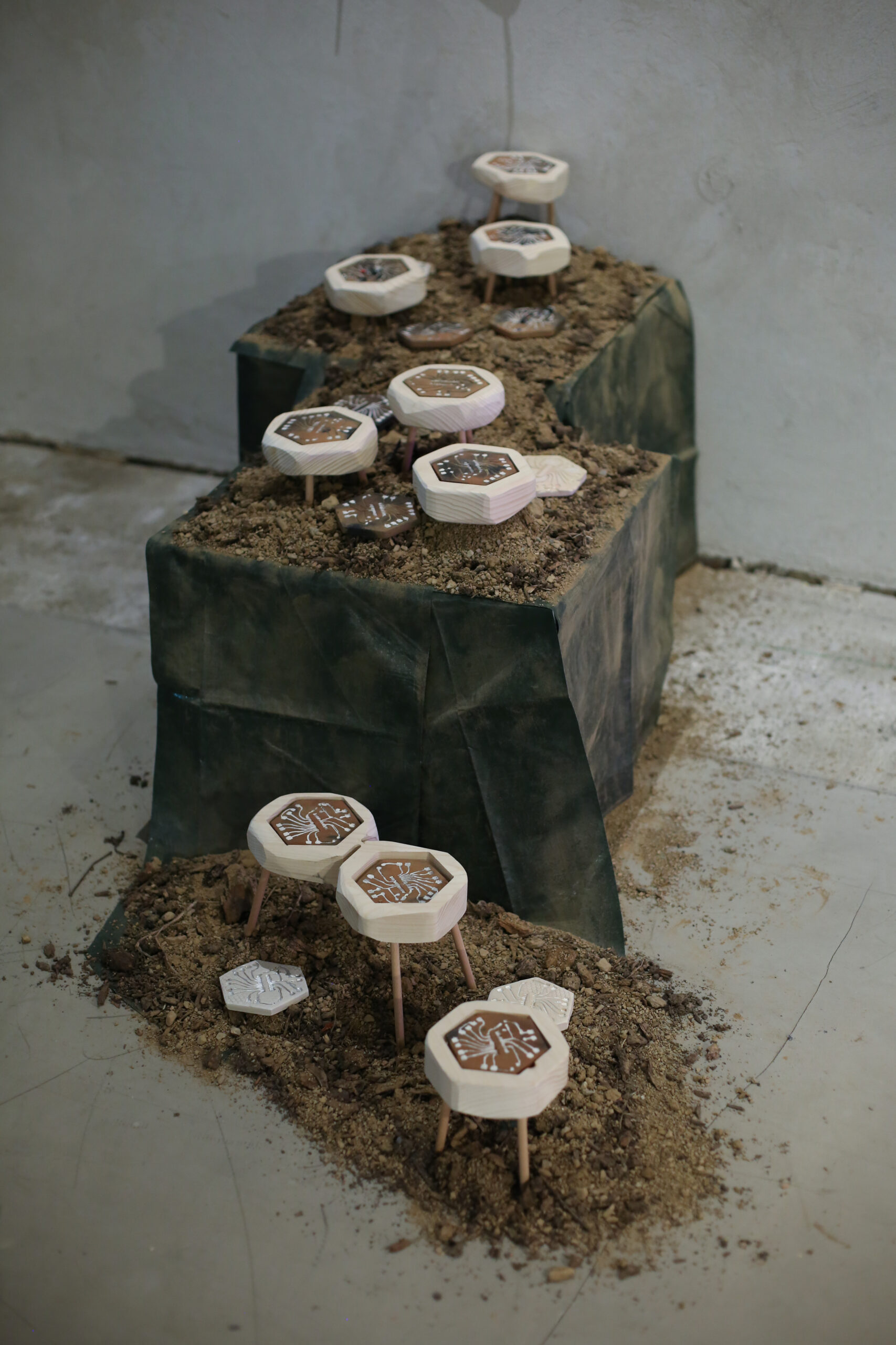Exhibition PIRATE CULTURES: Unter dem Asphalt der Strand Semmelweisklinik, Vienna, Austria photo © ola queen, Daphne von Schrader & Joanna Coleman